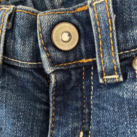 Sonoma bootcut jeans pockets elastic waist buttons in Girls Size 4 (Little Kids) - Picture 4 of 16